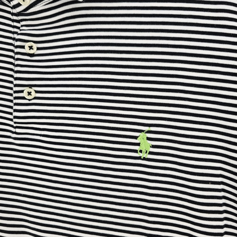 Polo Ralph Lauren Polo Shirt Mens 2XL Black Stripe Pima‎ Soft Touch Short Sleeve - Picture 4 of 9